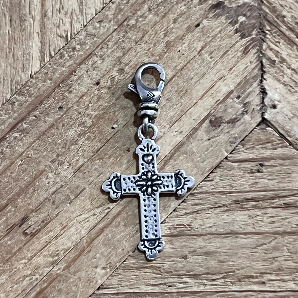 retired Silpada Sterling Silver Brass Charms boy girl dog tree cross U PICK - Picture 14 of 15